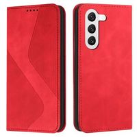 Business Style Samsung Galaxy S23+ 5G Portemonnee Hoesje - Rood - thumbnail