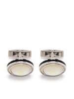 Tateossian boutons de manchette ronds Signature - Argent