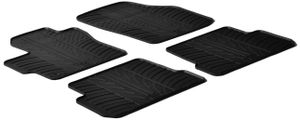 Rubbermatten passend voor Mazda 3 2004-2009 (T-Design 4-delig + montageclips) GL0211