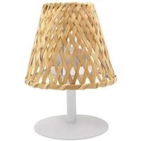 Snoerloze tafellamp - LUMISKY - IBIZA - H26 cm - Natuurlijk bamboe - Warm wit en witte LED Snoerloze tafellamp - LUMISKY - IBIZA - H26 cm - Natuurlijk bamboe - Warm wit en witte LED