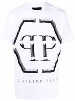 Philipp Plein t-shirt à logo strassé - Blanc - thumbnail