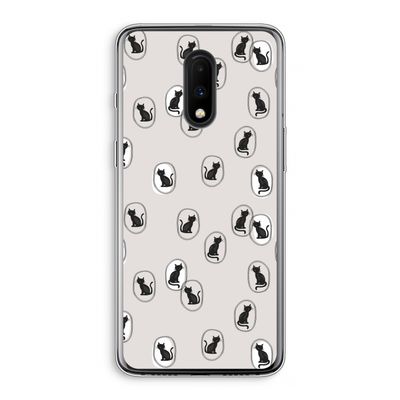 Miauw: OnePlus 7 Transparant Hoesje