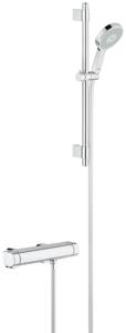 Grohe Grohtherm 2000 New douchethermostaat met perfect showerset Power & Soul Chroom