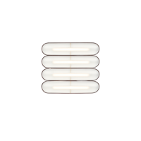 A-N-D - Vale Acrylic 4 units Horizontaal Wandlamp/Plafondlamp