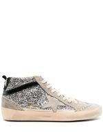 Golden Goose baskets Mid Star à paillettes - Gris