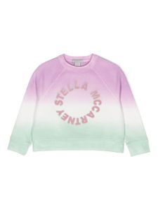 Stella McCartney Kids sweat à logo appliqué - Vert