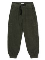 Golden Goose Kids corduroy tapered-leg cargo trousers - Vert