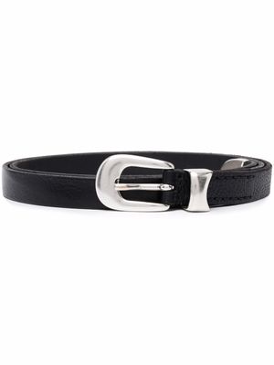 OUR LEGACY ceinture en cuir à boucle - Noir