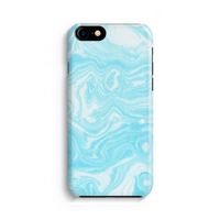 Waterverf blauw: Volledig geprint iPhone SE 2020 Hoesje