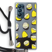 When Life Gives You Lemons...: Oppo Find X3 Neo Transparant Hoesje met koord