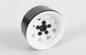 RC4WD 5 Lug Wagon 1.9 Single Steel Stamped Beadlock Wheel (White) (Z-Q0033)