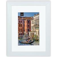 Haes Deco Houten Fotolijst met Passe-partout Venezia wit voor 1 foto formaat 13x18 of 18x24 -SP13024