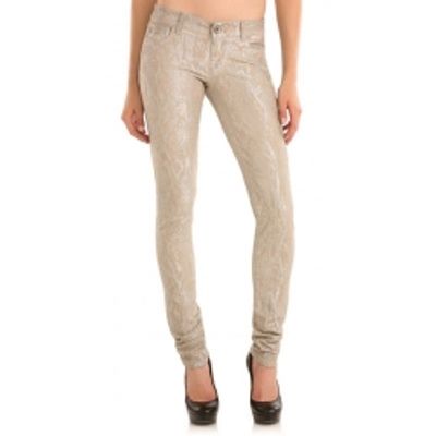 STARLET SKINNY SILVER - Guess - Broeken - Beige