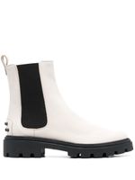 Tod's bottines chelsea à détails de clous - Blanc