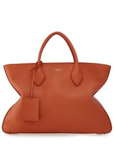 Ferragamo sac à main en cuir à logo imprimé - Marron