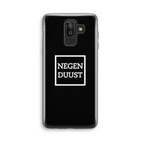 Negenduust black: Samsung Galaxy J8 (2018) Transparant Hoesje - thumbnail