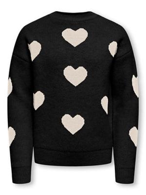Kids ONLY winter sweater meisjes - zwart - KogNaja - regular fit, gebreid