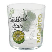 Gerimport Mojito cocktailglazen - gedecoreerd glas - met teksten - 360 ml Gerimport Mojito cocktailglazen - gedecoreerd glas - met teksten - 360 ml