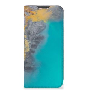 Samsung Galaxy A13 (4G) Standcase Marble Blue Gold