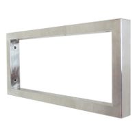 Wiesbaden Bracket plankdrager vierkant 46x22 cm chroom