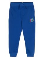 POLO RALPH LAUREN KIDS pantalon en jersey à logo imprimé - Bleu