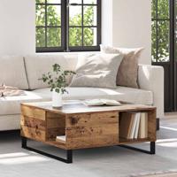 Salontafel Oud hout 80 x 80 x 36.5 cm Bewerkt hout