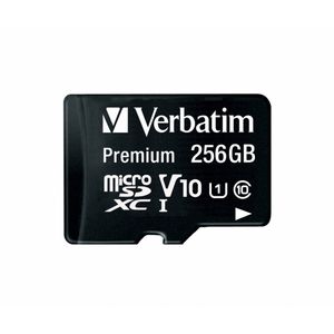 Verbatim microSDXC 256GB Class 10 UHS-I inc adapter 44087