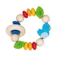 Goki houten grijpring vogel