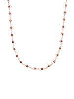 Gigi Clozeau collier Classic Gigi en or rose 18ct serti de perles - thumbnail