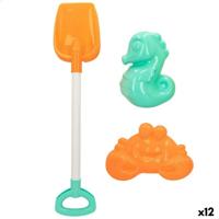 Strandspeelgoedset Colorbaby 3 Onderdelen 58 cm (12 Stuks)