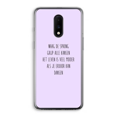 Sprong: OnePlus 7 Transparant Hoesje