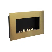 New York Plaza - Geborsteld Messing
- Decoflame 
- Kleur: Brushed brass  
- Afmeting: 89,9 cm x 54 cm x 14,9 cm