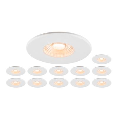SLV Set van 12 inbouwspotsMultix IP65 - wit - Led - 1007272
