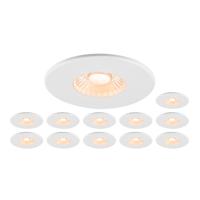 SLV Set van 12 inbouwspotsMultix IP65 - wit - Led - 1007272