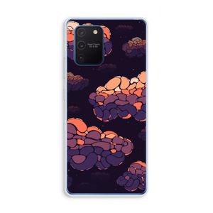 Patroon Wolken: Samsung Galaxy Note 10 Lite Transparant Hoesje