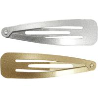 Creativ Company Haarspeld, l: 66 mm, b: 17 mm, goud, zilver, 4 stuk/ 1 doos