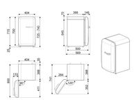 Smeg 50's Style koelkast Vrijstaand 34 l D Meerkleurig - thumbnail