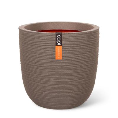 Pot bol Rib NL 43x41 warm taupe bloempot - Capi europe