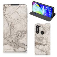 Motorola Moto G8 Power | Standcase | Marmer Beige