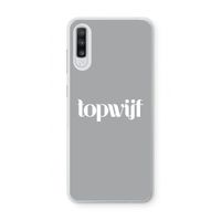 Topwijf Grijs Wit: Samsung Galaxy A70 Transparant Hoesje