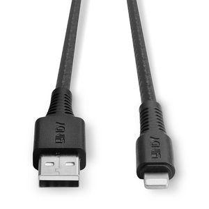 Lindy 31290 Lightning-kabel 0,5 m Zwart