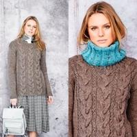 Breipatroon Stylecraft Special Aran With Wool No. 9662 Trui en colsjaals