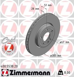 Remschijf COAT Z 400553820