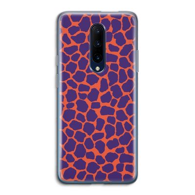 Purple Giraffe: OnePlus 7 Pro Transparant Hoesje