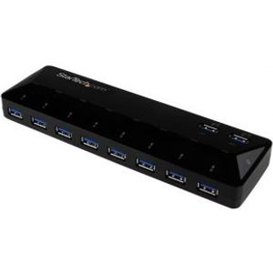 StarTech.com 10-Poorts USB 3.0 Hub met oplaad en sync poort 2 x 1.5A poorten