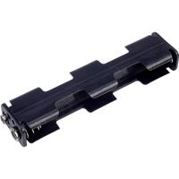 TRU COMPONENTS BH342-1B Batterijhouder 4 AA (penlite) Drukknopaansluiting