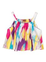 Missoni Kids haut froncé à imprimé abstrait - Blanc