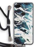 Golven: Pixel 3a Transparant Hoesje met koord