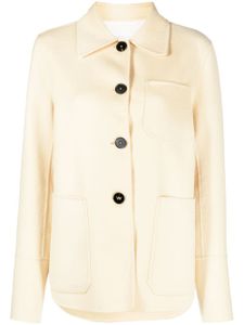 Jil Sander veste boutonnée en cachemire - Jaune