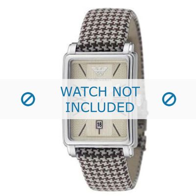 Armani horlogeband AR-0135 Textiel Bruin 20mm Armani horlogeband AR-0135 Textiel Bruin 20mm